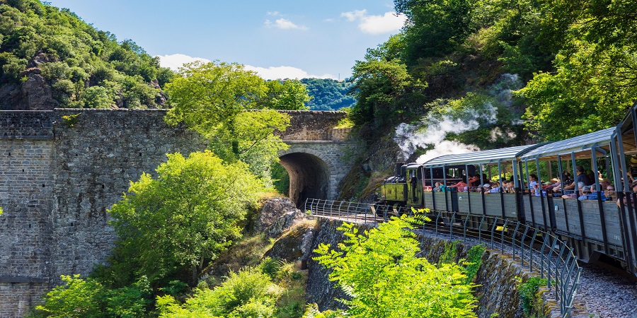 Riding aboard the charming Train de l'Ardèche