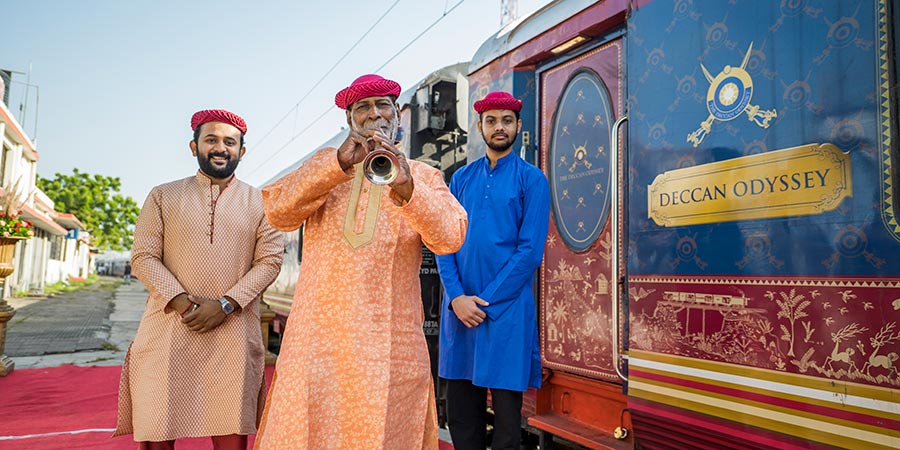 Spend seven nights aboard the evocative Deccan Odyssey